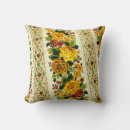 Search for yellow flower cushions Vintage