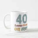 Search for funny 40th birthday mugs Humour