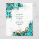 Search for turquoise 4x5 invitations Vintage