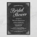 Search for chalk board bridal shower invitations Typography
