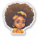 Search for natural hair stickers Girl