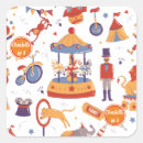 Search for circus square stickers Festival