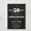 Search for black and white 50th birthday invitations Cheers to 50 years