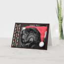 Search for black pug christmas cards Dog