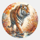 Search for orange tiger cat stickers Wildlife