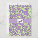 Search for purple and lime green invitations Lavender