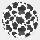 Search for black and white animal stickers Cow pattern