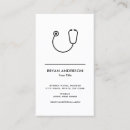 Search for physician assistant business cards Stethoscope