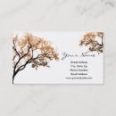 Search for fall tree business cards Autumn