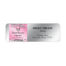 Search for pink and silver glitter return address labels Sparkle