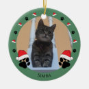 Search for santa paws christmas tree decorations Cat