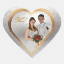 Search for gold heart wedding stickers Silver