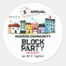 Search for neighbourhood stickers Block party