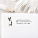 Search for boston terrier return address labels Watercolor