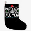 Search for musical christmas stockings Santa