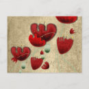 Search for handpainted postcards Red