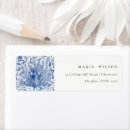 Search for peacock blue return address labels Floral
