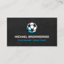 Search for soccer coach business cards Sport