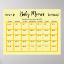 Search for baby due date posters Yellow
