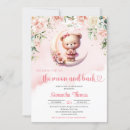 Search for moon and back baby shower invitations Teddy bear