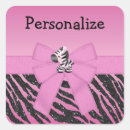 Search for zebra and pink stickers Girl