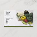 Search for fruit and vegetables business cards Strawberry