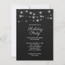 Search for string lights christmas invitations Black and white