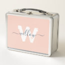 Search for monogram lunch boxes Blush pink