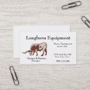 Search for longhorn business cards Western