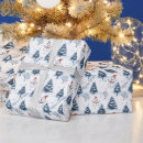 Search for snowy trees wrapping paper Festive