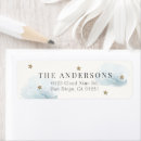 Search for gold stars return address labels Baby shower