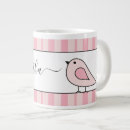 Search for pink bird mugs Pink and white
