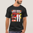 Search for fire truck birthday tshirts Red