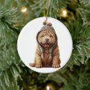 Search for shar pei christmas tree decorations Puppy