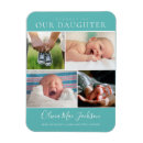 Search for magnet birth announcement cards Girl