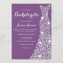Search for purple hen party invitations Sparkle