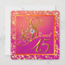 Search for sweet fifteen invitations Pink
