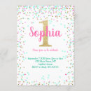 Search for mint and gold birthday invitations Girl