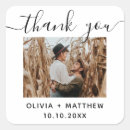 Search for square thank you wedding stickers Minimal