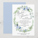 Search for ice blue bridal shower invitations Watercolor