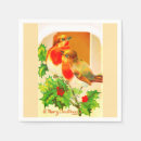 Search for christmas robin napkins Festive