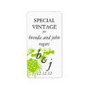 Search for bottle return address labels Green