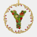 Search for letter y christmas tree decorations Xmas