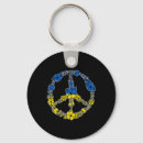 Search for peace sign round key rings Ukrainian