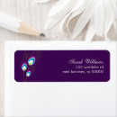 Search for peacock feather return address labels Modern