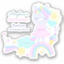 Search for 3rd birthday stickers Rainbow