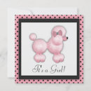Search for poodle baby shower invitations Pink