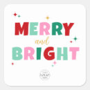 Search for christmas corporate stickers Merry and bright