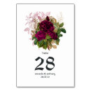 Search for burgundy and blush table cards Roses