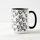 Search for paint strokes mugs Black and white
